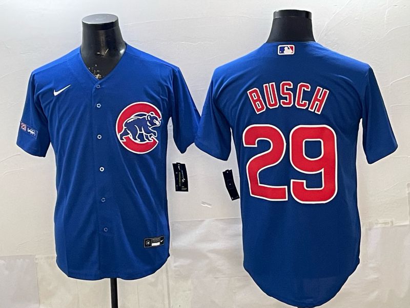 Men 2026 Chicago Cubs #29 Busch Blue Game Nike MLB Jersey style 003->chicago cubs->MLB Jersey
